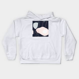 Abstract Shapes Rose Ashes Kids Hoodie